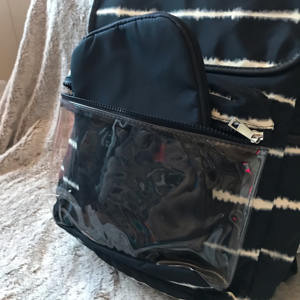 Flap Backpack w/ Vinyl Front Pocket - Picture 5 of 10